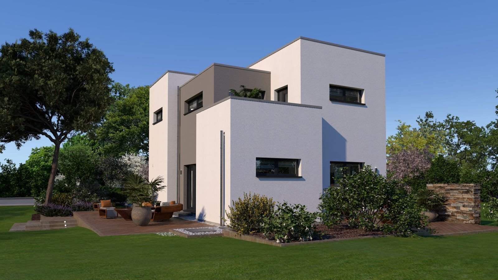 EINZUGSFERTIG! - EINFAMILIENHAUS MIT BESONDERER ARCHITEKTUR - Bauhaus 09