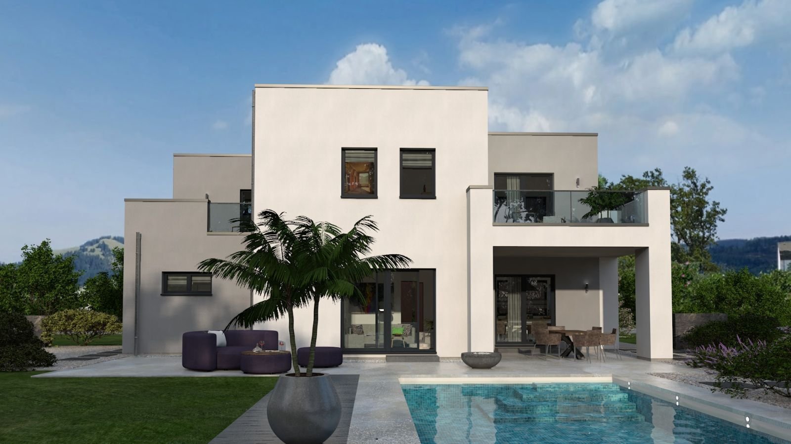 EINZUGSFERTIG! - EINFAMILIENHAUS MIT INTEGRIERTEM CARPORT - Bauhaus 22