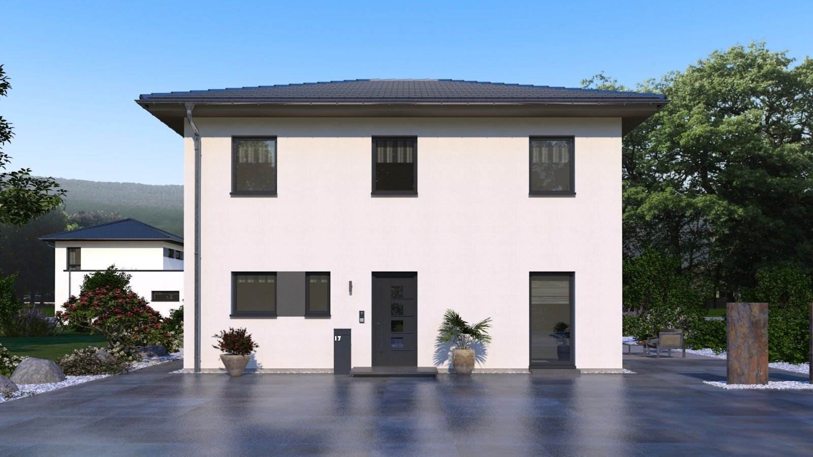 MODERNES WOHNHAUS MIT ELEGANTEM WALMDACH