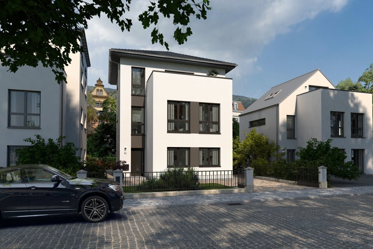 NIVEAUVOLLES STADTHAUS MIT WALMDACH