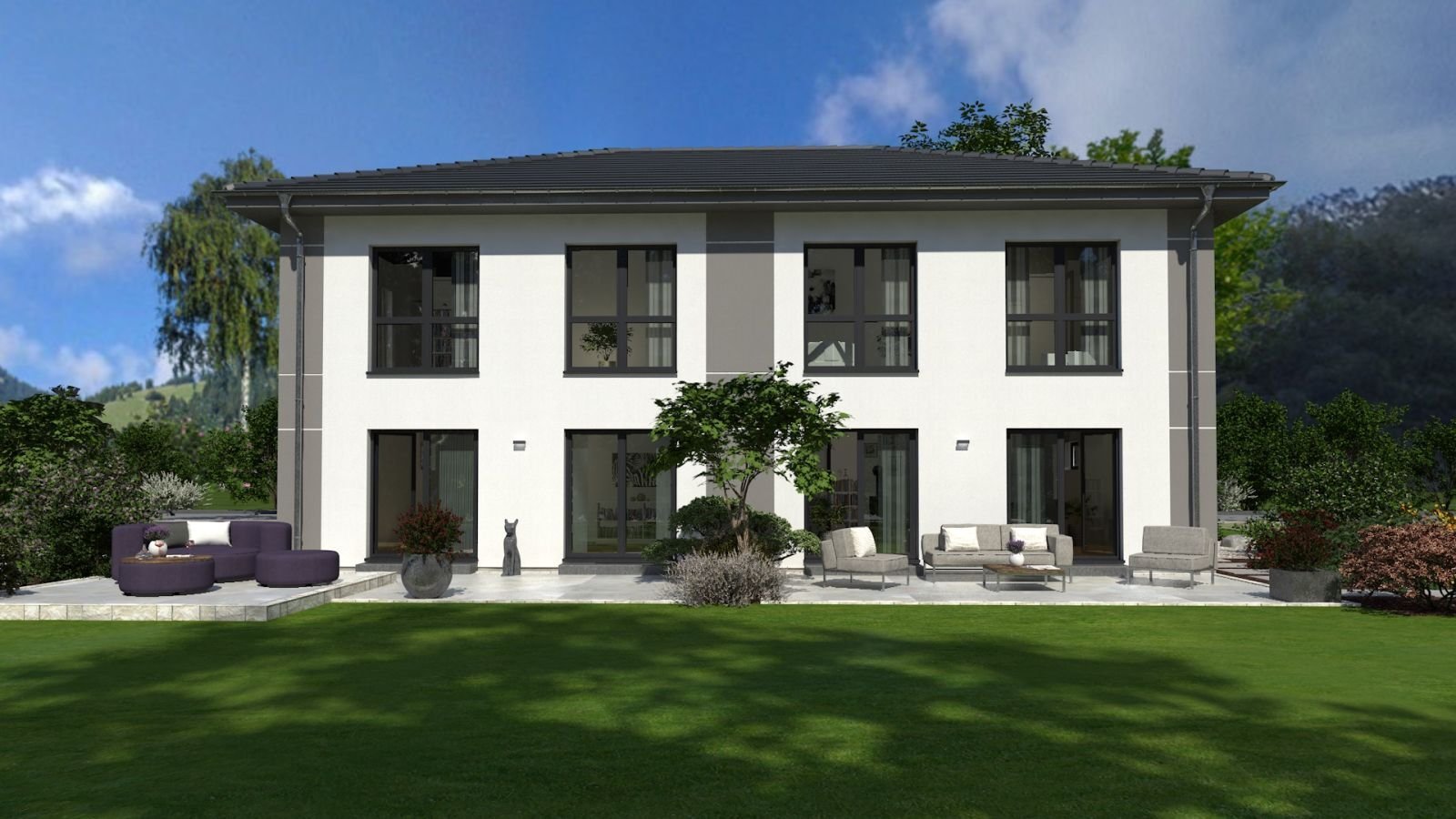 DOPPELHAUS-HÄLFTEN MIT JE 141m² Wohnfläche