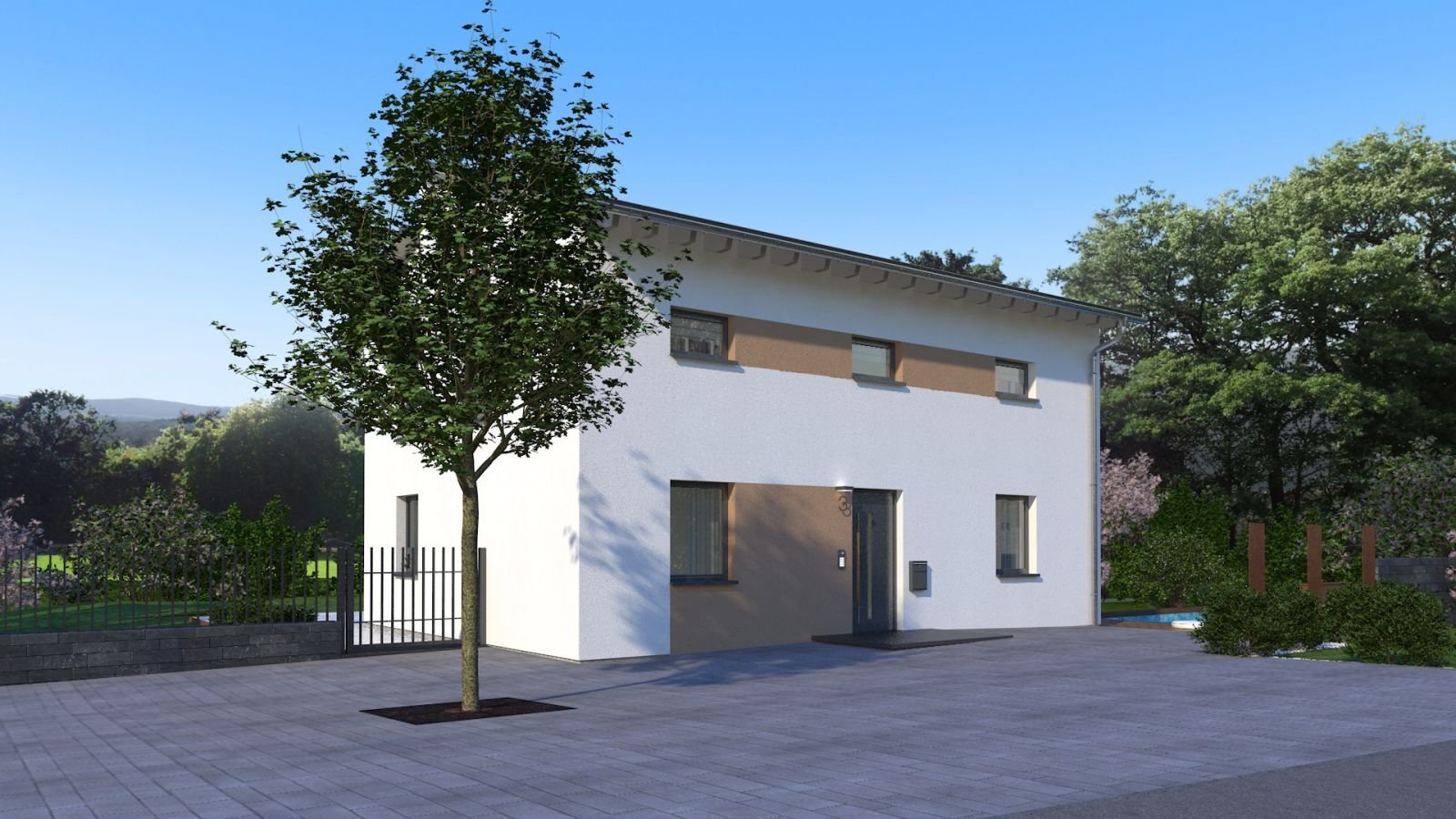 EINFAMILIENHAUS MIT VERSETZTEM PULTDACH