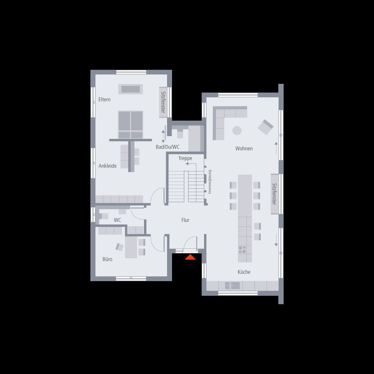 Architektenhaus Simmern auf Südgrundstück