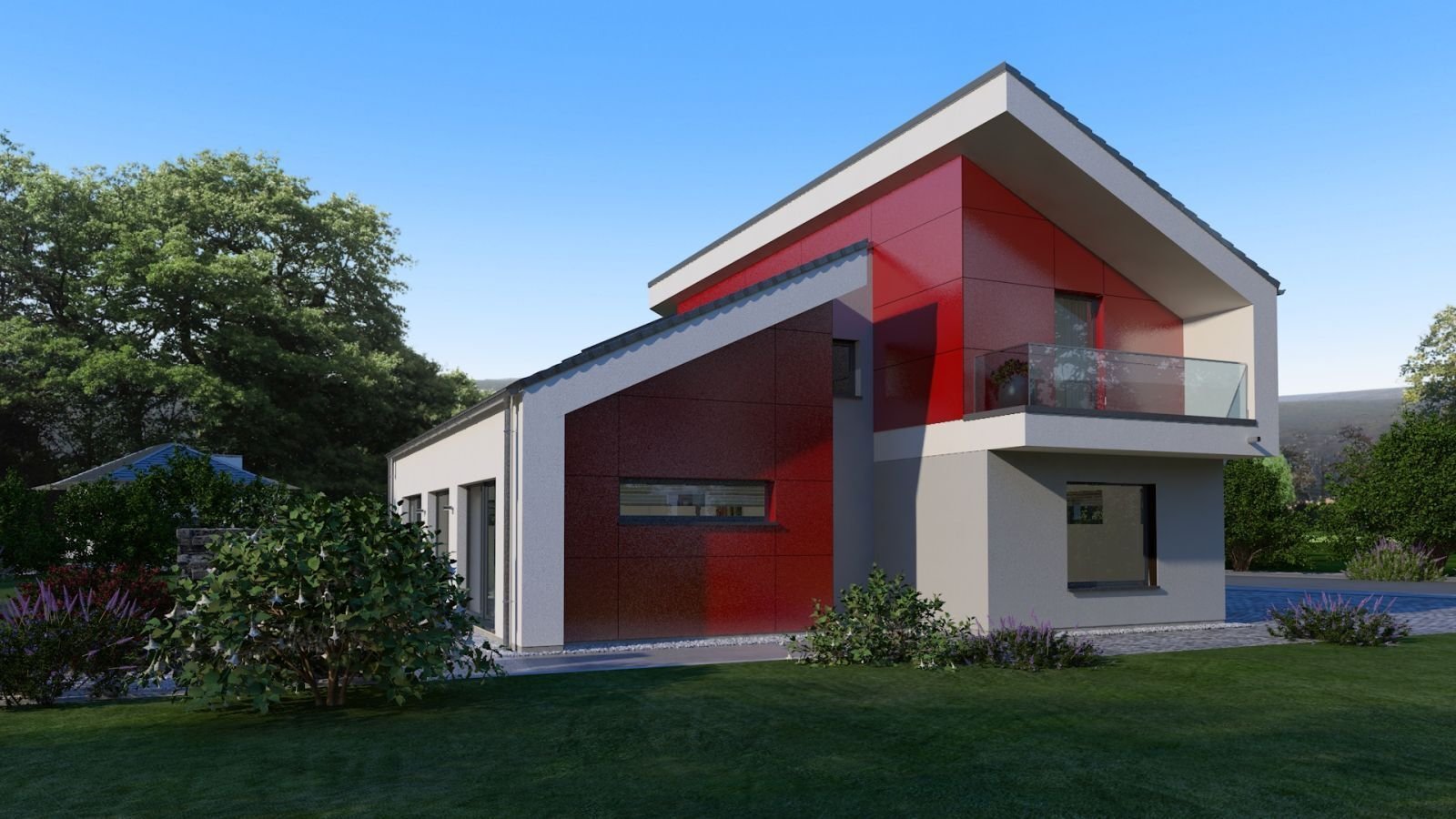 Architektenhaus Simmern auf Südgrundstück