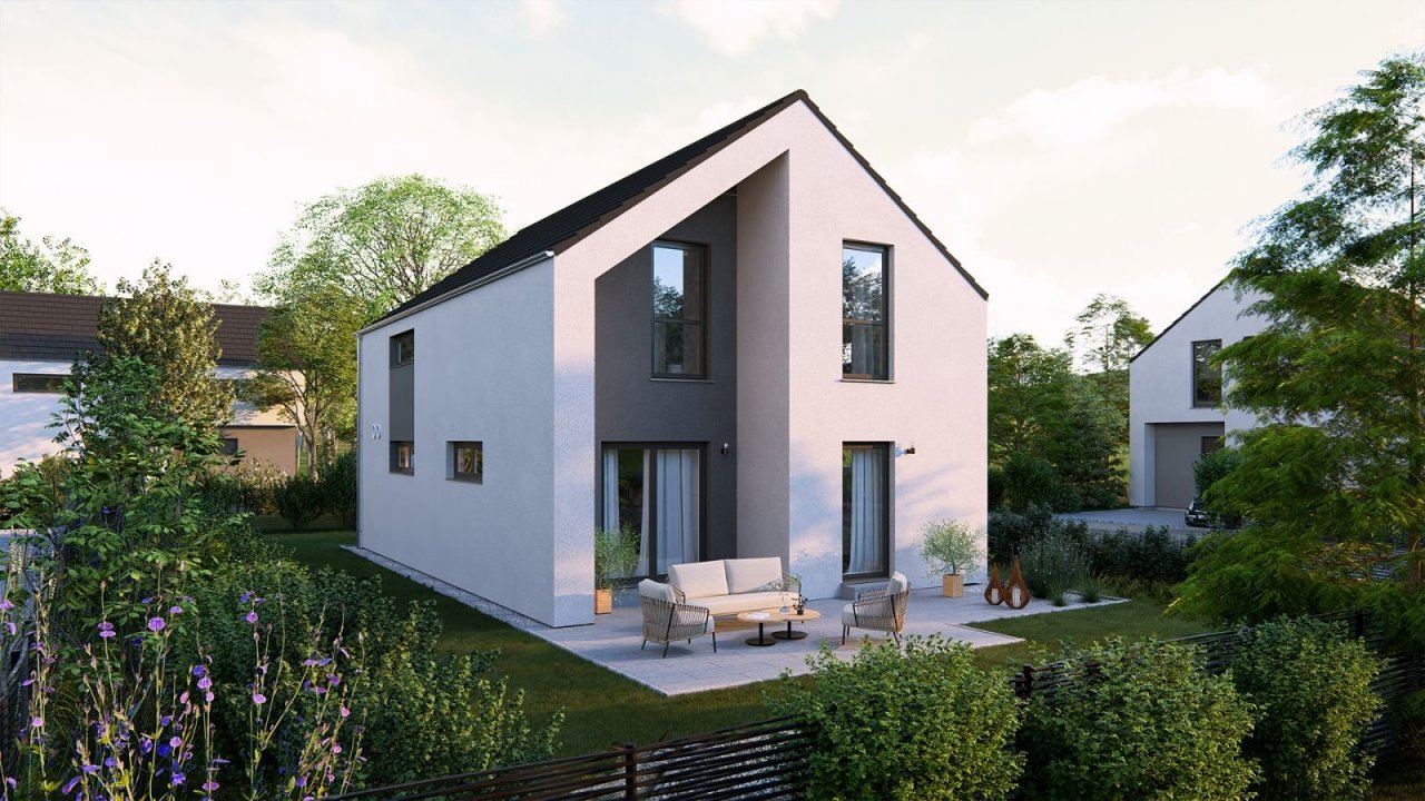 Ansicht Garten Satteldach