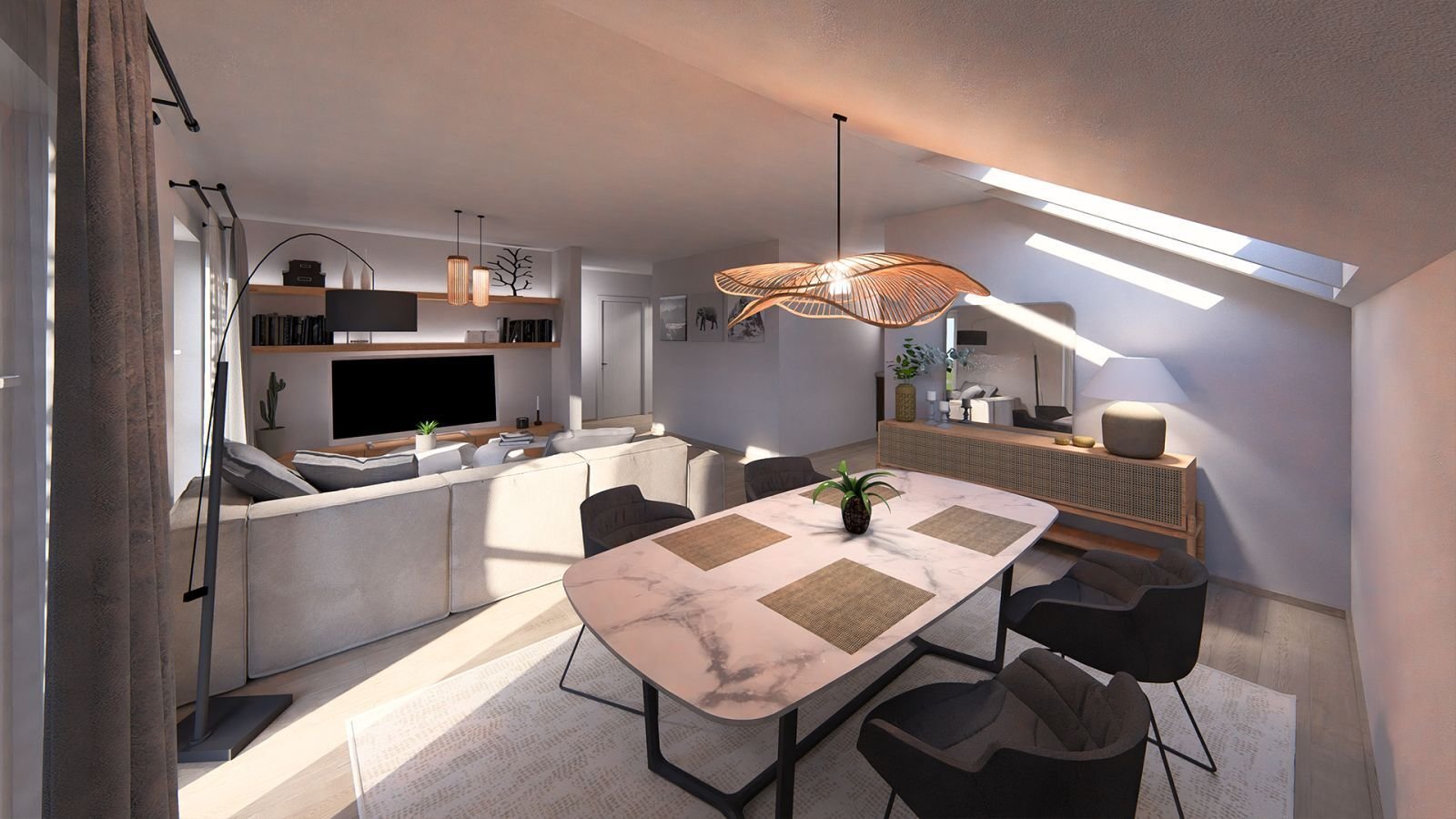 Ansicht Wohneinheit Dachgeschoss Ansicht Wohneinheit Dachgeschoss