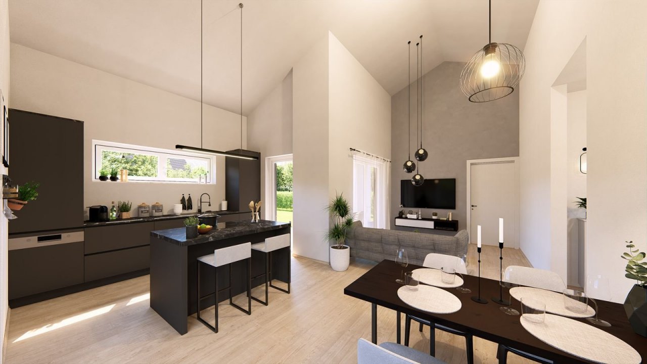 Ansicht Wohn- & Essbereich Ansicht Wohn- & Essbereich