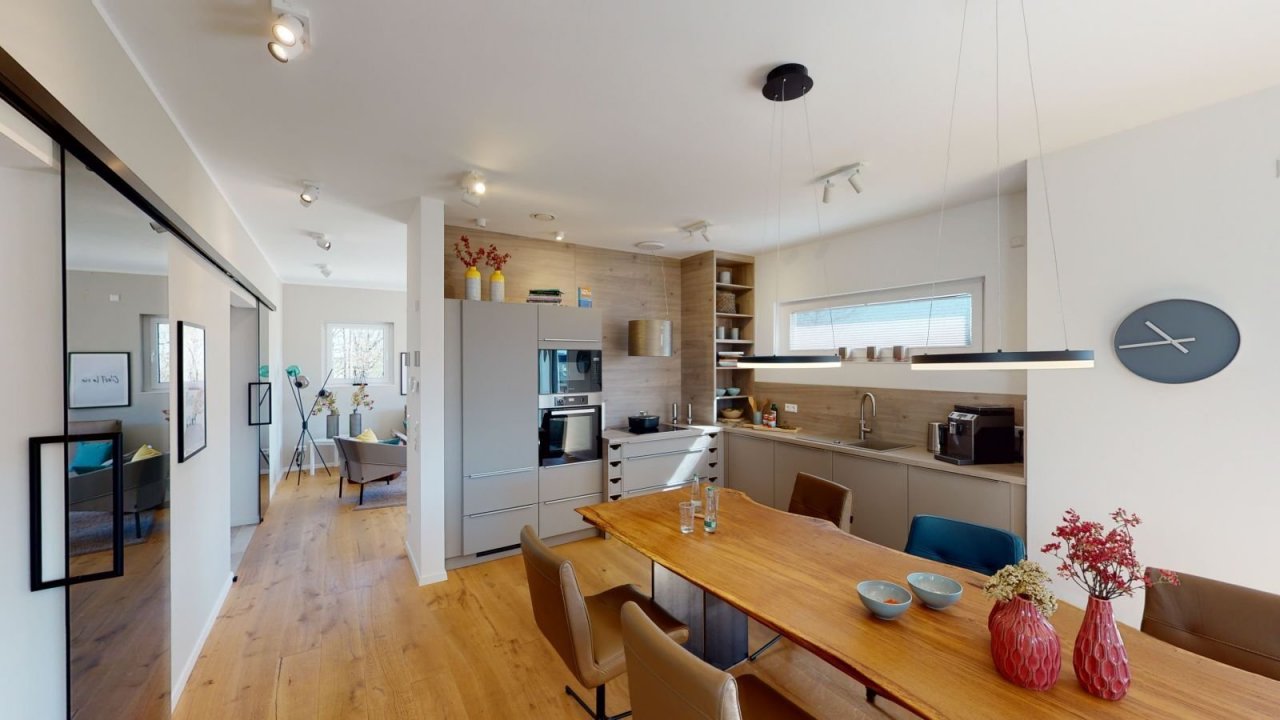 Ansicht Küche/Esszimmer Ansicht Küche/Esszimmer