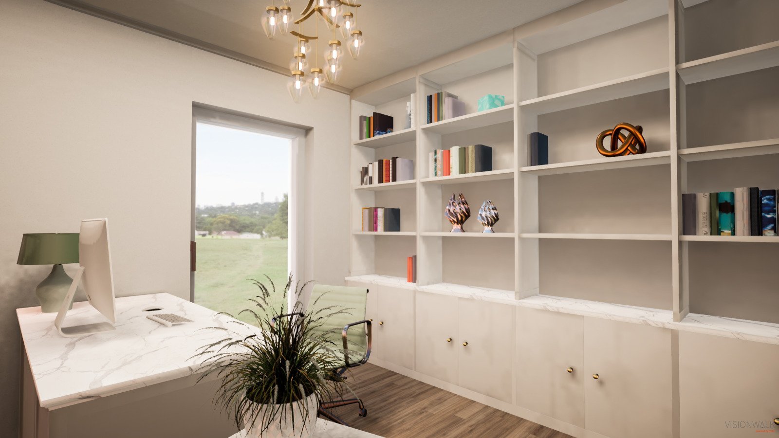 Ansicht Arbeitszimmer Ansicht Arbeitszimmer