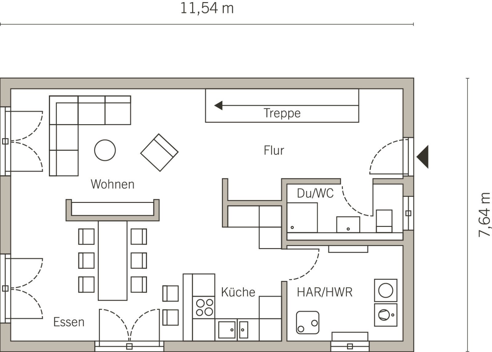 Grundriss Erdgeschoss Grundriss Erdgeschoss