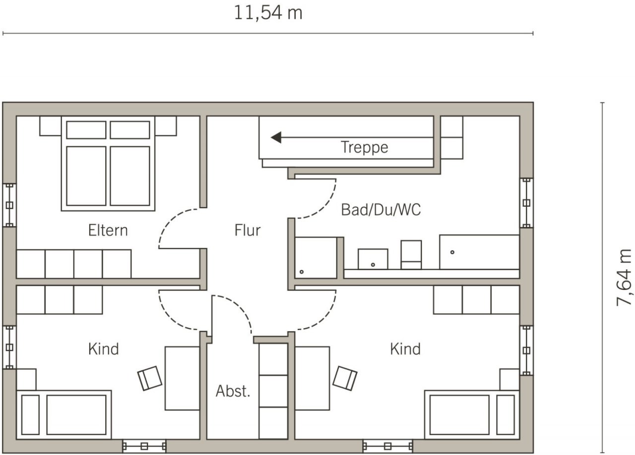 Grundriss Obergschoss Grundriss Obergschoss