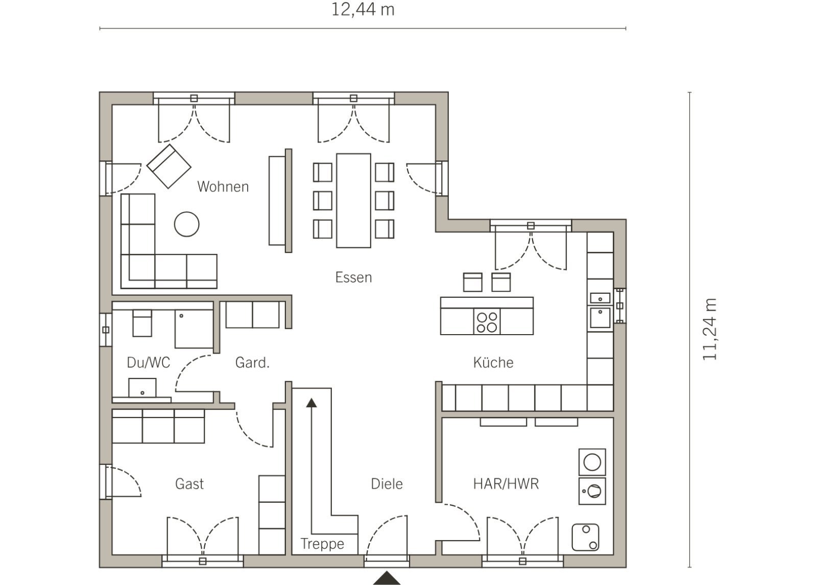 Grundriss Erdgeschoss Grundriss Erdgeschoss