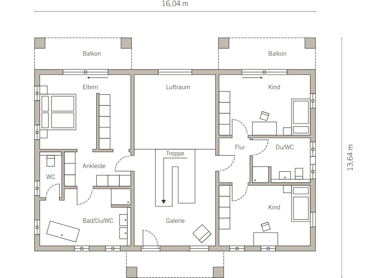 Grundriss Dachgeschoss