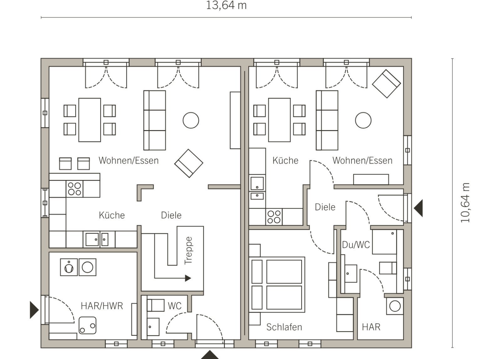 Grundriss Erdgeschoss Grundriss Erdgeschoss