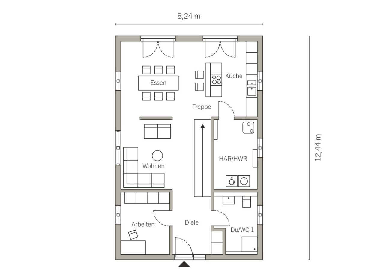 Grundriss Erdgeschoss