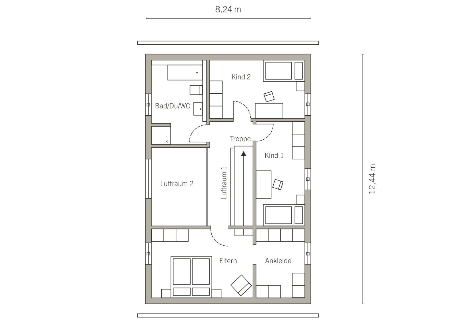 Grundriss Dachgeschoss