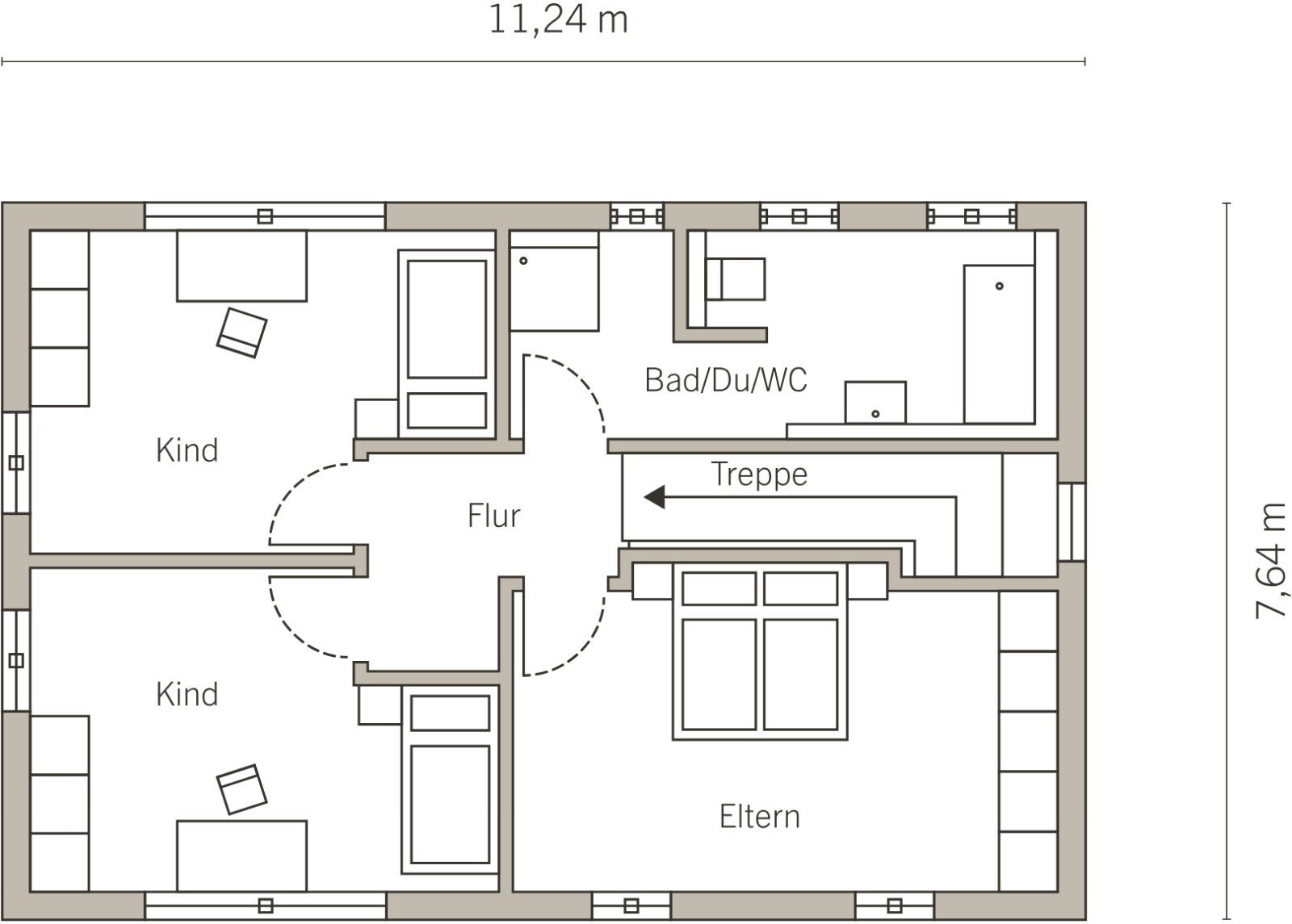 Grundriss Dachgeschoss