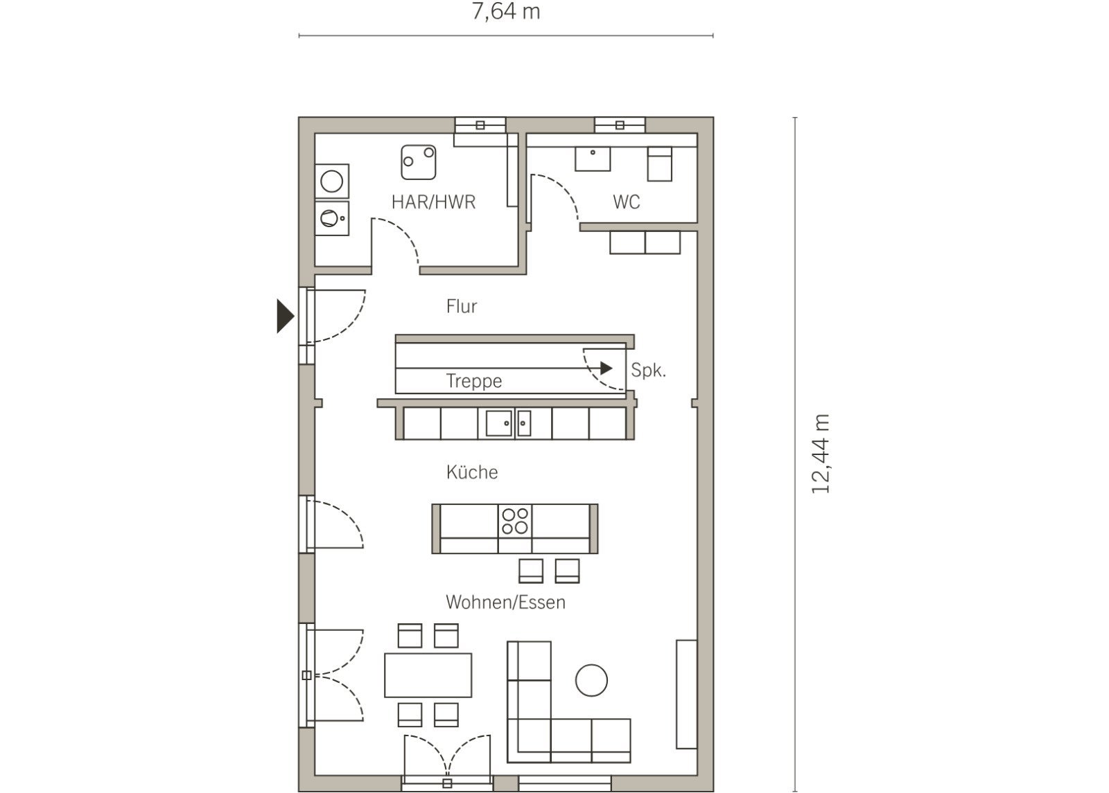 Grundriss Erdgeschoss Grundriss Erdgeschoss